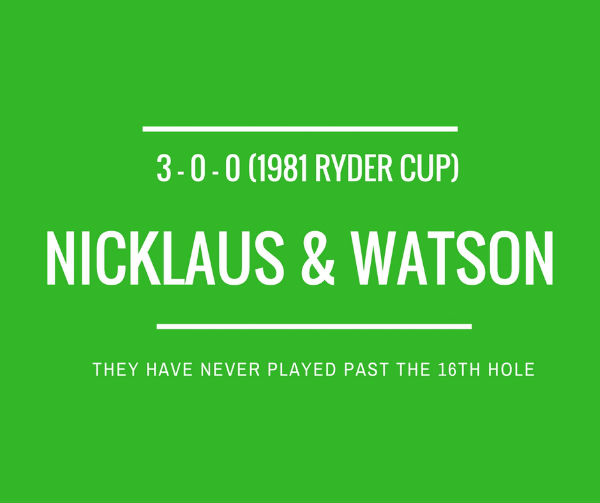 Nicklaus & Watson