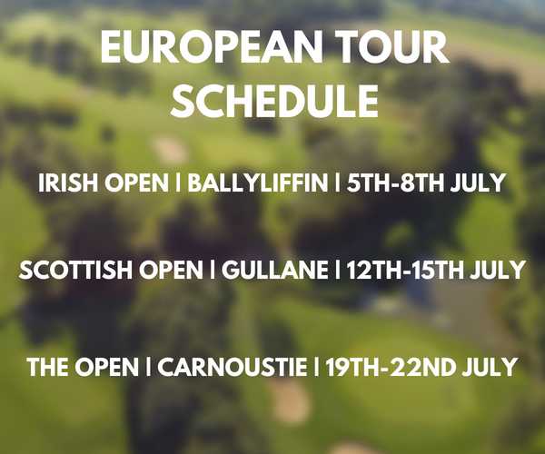 european tour schedule