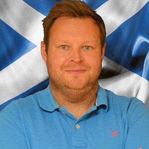 Rob - representing Scotland